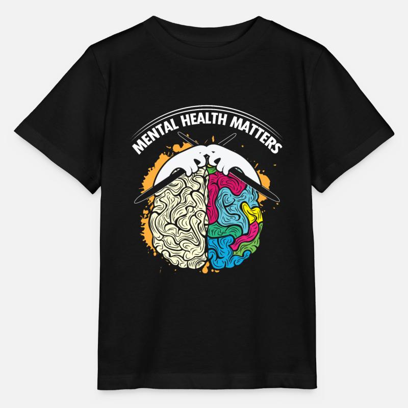 Mental Health Support Depression Be - Stanley/Stella MINI CREATOR Kids’ T-Shirt - black