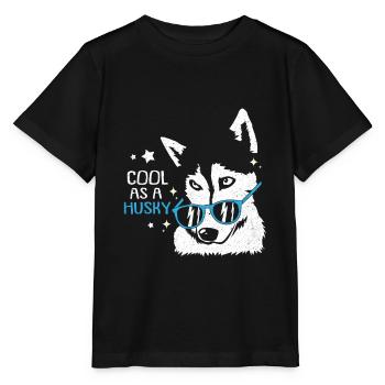 Husky - Stanley/Stella MINI CREATOR Kids’ T-Shirt - black - Front - Mikhail (115cm)