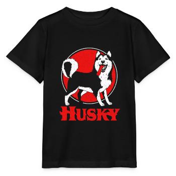 Husky - Stanley/Stella Kinder T-Shirt MINI CREATOR  - Schwarz - Vorne - Mikhail (115cm)