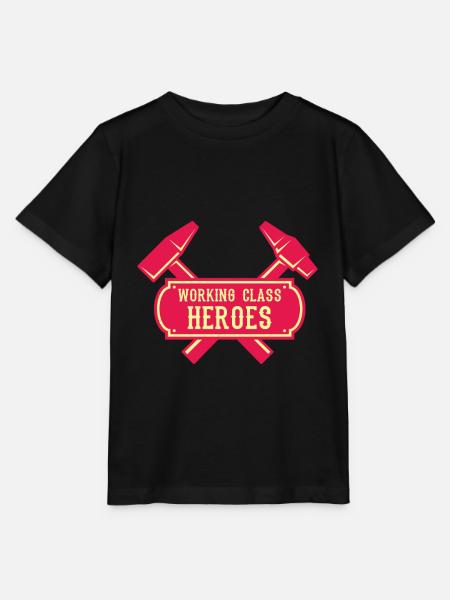 WORKING CLASS HERO Retro Mechaniker Geschenk - Stanley/Stella Kinder T-Shirt MINI CREATOR  - Schwarz