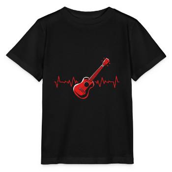 guitar - Stanley/Stella MINI CREATOR Kids’ T-Shirt - black - Front - Mikhail (115cm)