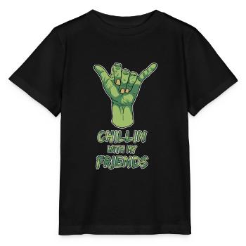 Halloween Zombie Hand Apokalypse Freunde Geschenk - Stanley/Stella Kinder T-Shirt MINI CREATOR  - Schwarz - Vorne - Mikhail (115cm)