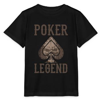 POKER LEGEND Cadeau de joueur de carte de casino - T-shirt bio MINI CREATOR Stanley/Stella Enfant - noir - Devant - Mikhail (115cm)