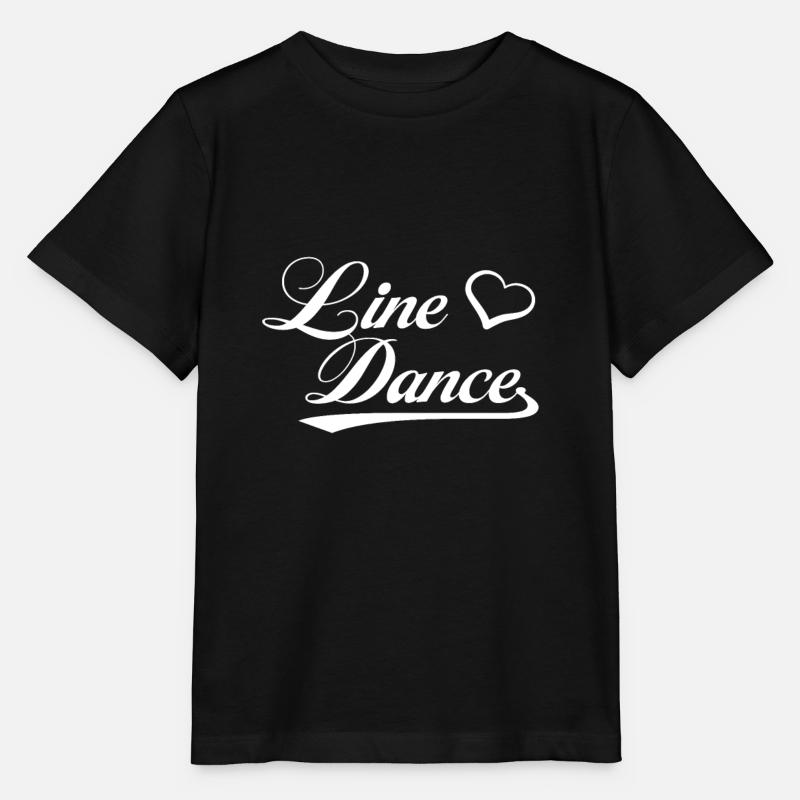 Line Dance Love Shirt - T-shirt bio MINI CREATOR Stanley/Stella Enfant - noir