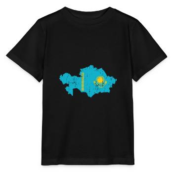 Kazakhstan Country Asia - Stanley/Stella MINI CREATOR Kids’ T-Shirt - black - Front - Mikhail (115cm)