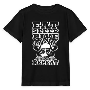 DIVE SILENT Rebreather Technically Diving Gift - Stanley/Stella MINI CREATOR Kids’ T-Shirt - black - Front - Mikhail (115cm)