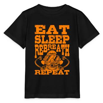 DIVE SILENT Rebreather Technically Diving Gift - Stanley/Stella MINI CREATOR Kids’ T-Shirt - black - Front - Mikhail (115cm)
