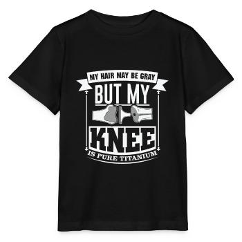 Knie Operation Ersatz Titan Knie - Stanley/Stella Kinder T-Shirt MINI CREATOR  - Schwarz - Vorne - Mikhail (115cm)