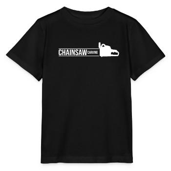 Saw Chainsaw Carve Saws Hobby Chainsaws - Stanley/Stella MINI CREATOR Kids’ T-Shirt - black - Front - Mikhail (115cm)