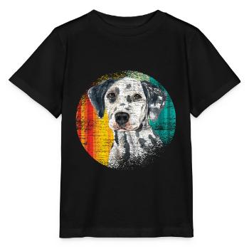 Dalmatiner Tierliebhaber - Stanley/Stella Kinder T-Shirt MINI CREATOR  - Schwarz - Vorne - Mikhail (115cm)