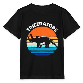 Triceratops - T-shirt bio MINI CREATOR Stanley/Stella Enfant - noir - Devant - Mikhail (115cm)