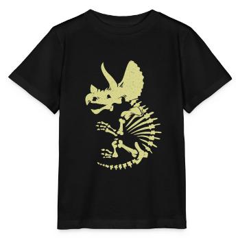 Triceratops - T-shirt bio MINI CREATOR Stanley/Stella Enfant - noir - Devant - Mikhail (115cm)