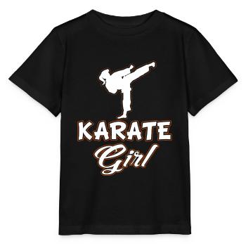 Karate Girl - Stanley/Stella Kinder T-Shirt MINI CREATOR  - Schwarz - Vorne - Mikhail (115cm)