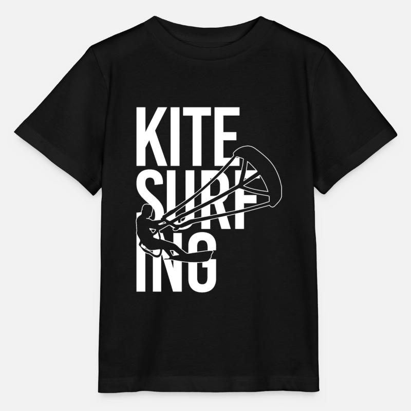 Kite Surfing - Kitesurfen - Stanley/Stella Kinder T-Shirt MINI CREATOR  - Schwarz