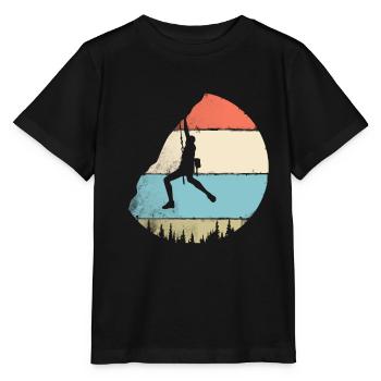Klettern Vintage - Stanley/Stella Kinder T-Shirt MINI CREATOR  - Schwarz - Vorne - Mikhail (115cm)