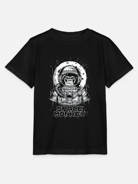 SPACE MONKEY - Stanley/Stella Kinder T-Shirt MINI CREATOR - Schwarz