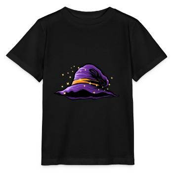 Witch hat magic hat witch wizard gift idea - Stanley/Stella MINI CREATOR Kids’ T-Shirt - black - Front - Mikhail (115cm)