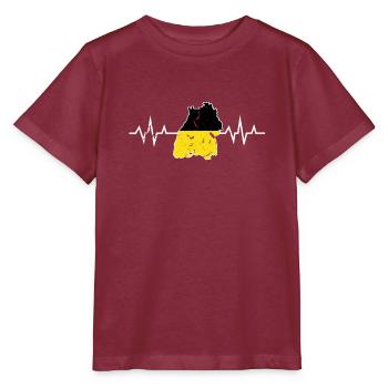 My heart beats for Baden Württemberg Stuttgart - Stanley/Stella MINI CREATOR Kids’ T-Shirt - burgundy - Front - Kain (125cm)