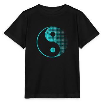 Yin Yang - T-shirt bio MINI CREATOR Stanley/Stella Enfant - noir - Devant - Mikhail (115cm)