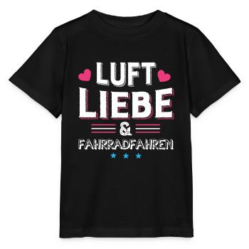 Luft Liebe & Fahrradfahren - Stanley/Stella Kinder T-Shirt MINI CREATOR  - Schwarz - Vorne - Mikhail (115cm)