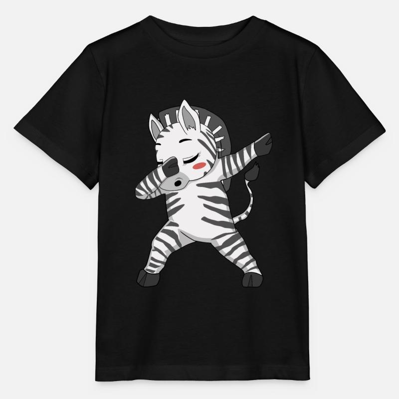 Zèbres tampons zèbres de danse - T-shirt bio MINI CREATOR Stanley/Stella Enfant - noir