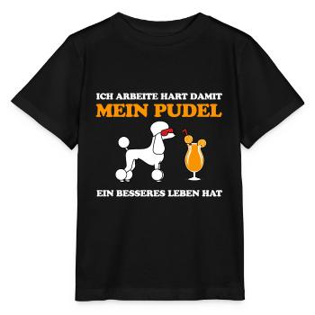 pudel - Stanley/Stella Kinder T-Shirt MINI CREATOR  - Schwarz - Vorne - Mikhail (115cm)