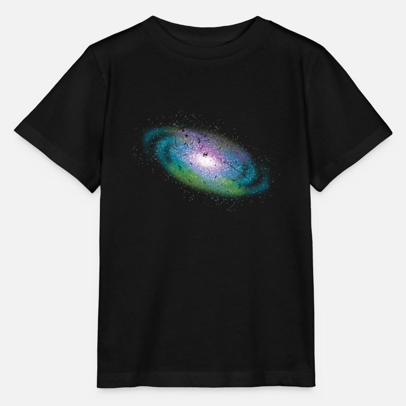 Galaxies de l’univers - T-shirt bio MINI CREATOR Stanley/Stella Enfant - noir