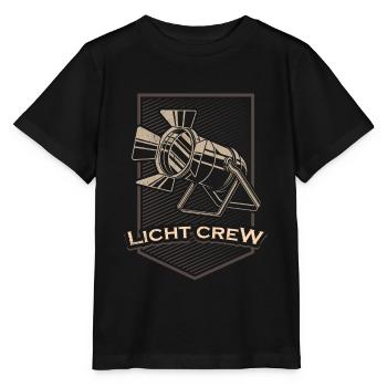LIGHT CREW Retro Licht Lichttechniker Geschenk - Stanley/Stella Kinder T-Shirt MINI CREATOR  - Schwarz - Vorne - Mikhail (115cm)