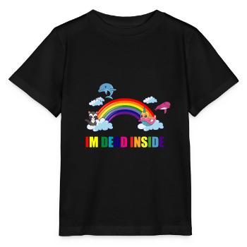 Im dead inside - Stanley/Stella Kinder T-Shirt MINI CREATOR  - Schwarz - Vorne - Mikhail (115cm)