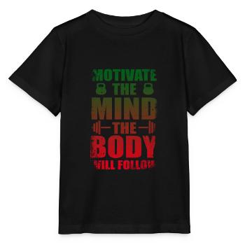fitness - Stanley/Stella MINI CREATOR Kids’ T-Shirt - black - Front - Mikhail (115cm)