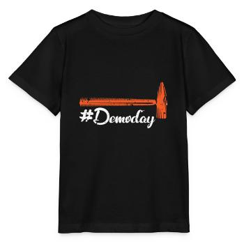 Delomate fixateur supérieur - T-shirt bio MINI CREATOR Stanley/Stella Enfant - noir - Devant - Mikhail (115cm)