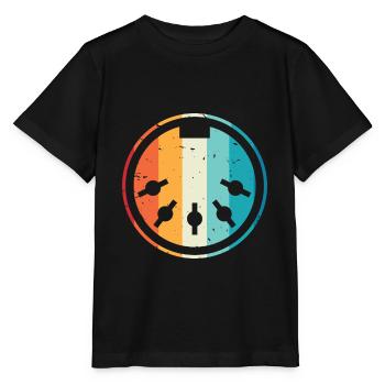 MIDI Cable Synthesizer Electronic Music - Stanley/Stella MINI CREATOR Kids’ T-Shirt - black - Front - Mikhail (115cm)