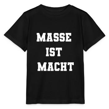Masse ist Macht - Stanley/Stella Kinder T-Shirt MINI CREATOR  - Schwarz - Vorne - Mikhail (115cm)