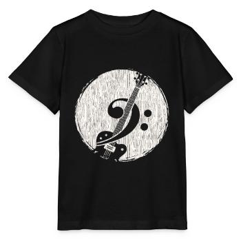 bass guitar - Stanley/Stella MINI CREATOR Kids’ T-Shirt - black - Front - Mikhail (115cm)