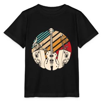 Bass guitar - Stanley/Stella MINI CREATOR Kids’ T-Shirt - black - Front - Mikhail (115cm)