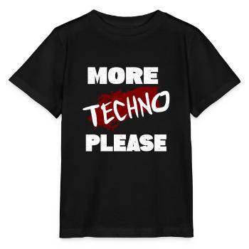 Techno - T-shirt bio MINI CREATOR Stanley/Stella Enfant - noir - Devant - Mikhail (115cm)