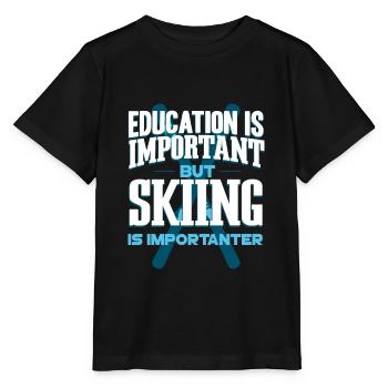 Ski - Stanley/Stella Kinder T-Shirt MINI CREATOR  - Schwarz - Vorne - Mikhail (115cm)