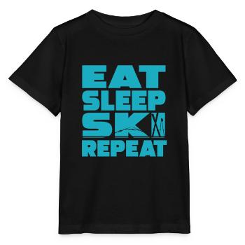 Ski - Stanley/Stella Kinder T-Shirt MINI CREATOR  - Schwarz - Vorne - Mikhail (115cm)