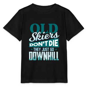 Ski - Stanley/Stella Kinder T-Shirt MINI CREATOR  - Schwarz - Vorne - Mikhail (115cm)