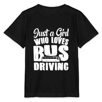 Bus driver girl bus driver - Stanley/Stella MINI CREATOR Kids’ T-Shirt - black - Front - Mikhail (115cm)