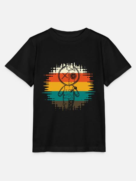 Voodoo Puppe Ich liebe dich - Stanley/Stella Kinder T-Shirt MINI CREATOR - Schwarz
