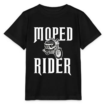 Moped Rider moped - Stanley/Stella MINI CREATOR Kids’ T-Shirt - black - Front - Mikhail (115cm)