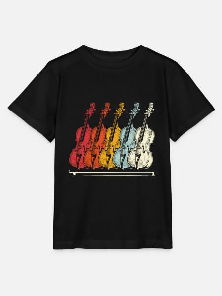 Cello Klassische Musik - Stanley/Stella Kinder T-Shirt MINI CREATOR - Schwarz