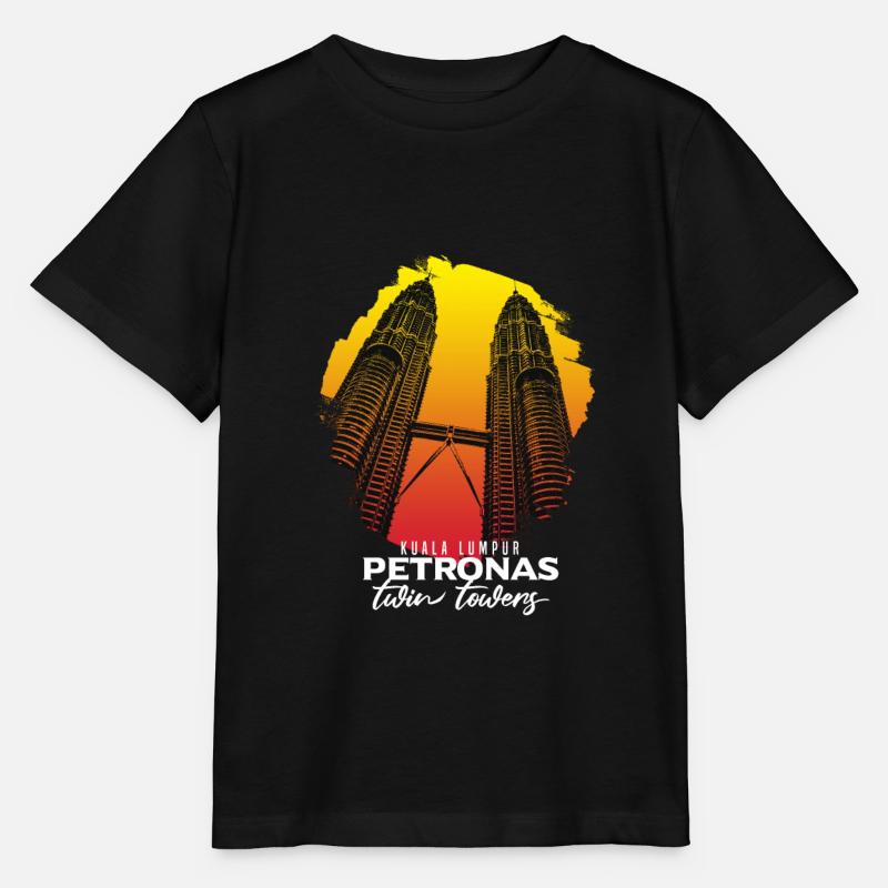 Kuala Lumpur Petronas Geschenk - Stanley/Stella Kinder T-Shirt MINI CREATOR  - Schwarz
