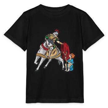 Saint Martin Christian children - Stanley/Stella MINI CREATOR Kids’ T-Shirt - black - Front - Mikhail (115cm)
