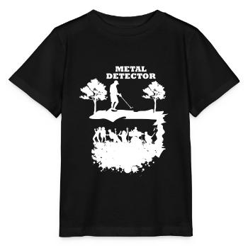 Metal Detector Heavy Metal Metalcore Band Geschenk - Stanley/Stella Kinder T-Shirt MINI CREATOR  - Schwarz - Vorne - Mikhail (115cm)