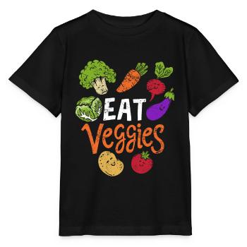 Vegetables eat vegetables vegetables - Stanley/Stella MINI CREATOR Kids’ T-Shirt - black - Front - Mikhail (115cm)