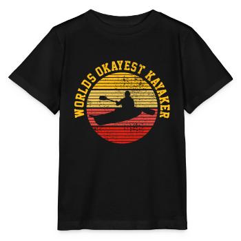 Kajakfahren - Stanley/Stella Kinder T-Shirt MINI CREATOR  - Schwarz - Vorne - Mikhail (115cm)