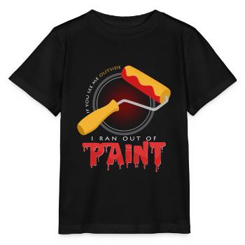 peinture - T-shirt bio MINI CREATOR Stanley/Stella Enfant - noir - Devant - Mikhail (115cm)