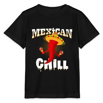 Piment mexicain - T-shirt bio MINI CREATOR Stanley/Stella Enfant - noir - Devant - Mikhail (115cm)